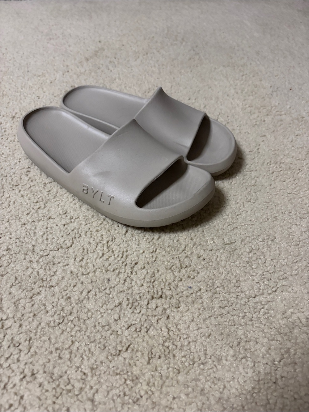 BYLT Basics Kids Neutral Beige Slip-On Slides